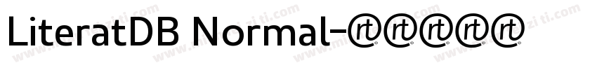 LiteratDB Normal字体转换